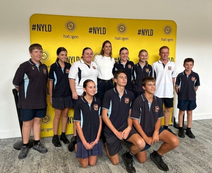 Group of students attending Young Leaders conference in Sydney